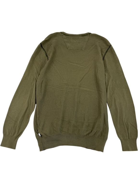 VINTAGE Ανδρικό Πλεκτό Πουλόβερ V-Neck Timberland Λαδί M