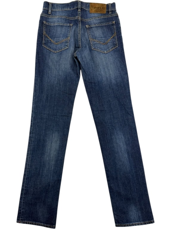 VINTAGE MEN'S RIFLE HERITAGE DENIM JEANS BLUE