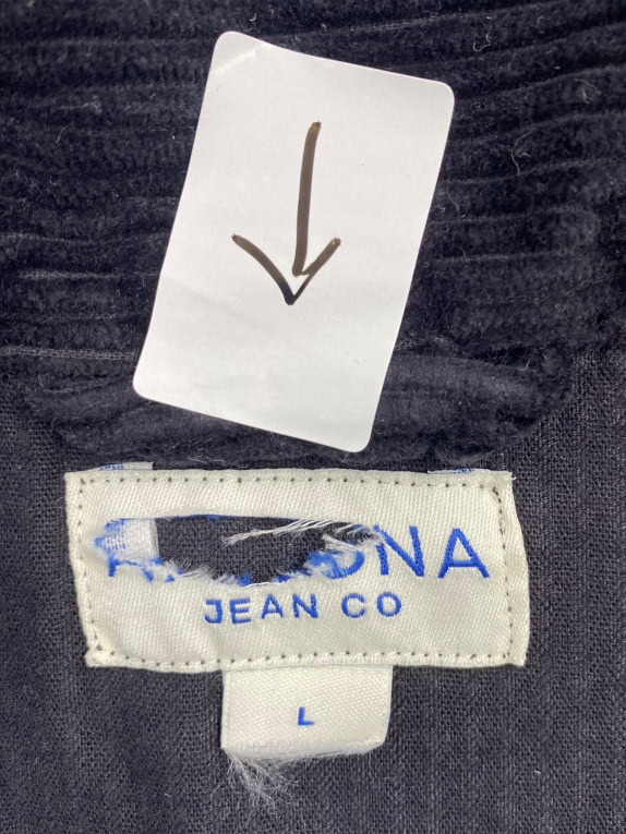 VINTAGE ARIZONA JEAN CO ΚΟΡΝΤΟΥΡΟΪ ΠΟΥΚΑΜΙΣΟ ΜΑΥΡΟ ΑΝΔΡΙΚΟ L