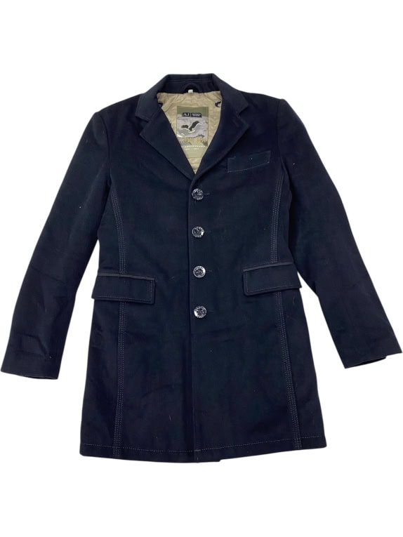 VINTAGE ARMANI JEANS CAPPOTTO NERO XS