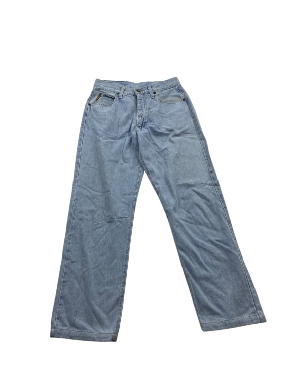 VINTAGE ARMANI JEANS ΠΑΝΤΕΛΟΝΙ DENIM ΙΣΙΑ ΓΡΑΜΜΗ ΓΑΛΑΖΙΟ ΓΥΝΑΙΚΕΙΟ XS S