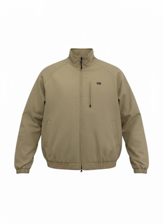 VINTAGE ASICS ZIP UP JACKET WITH CHEST POCKET BEIGE MEN'S XL