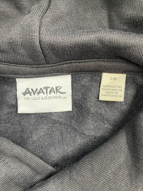 VINTAGE AVATAR: THE LAST AIRBENDER HOODIE ΜΕ ZUKO PRINT ΜΑΥΡΟ ΑΝΔΡΙΚΟ L