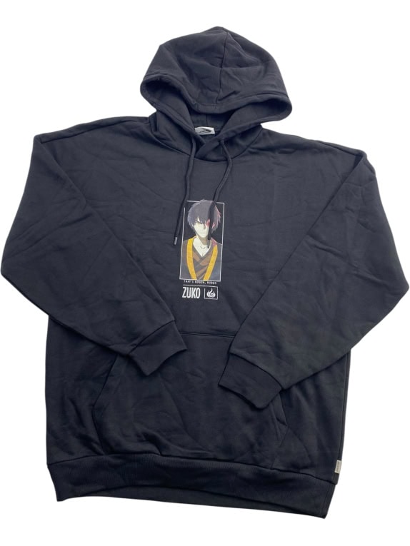 VINTAGE AVATAR: THE LAST AIRBENDER HOODIE ΜΕ ZUKO PRINT ΜΑΥΡΟ ΑΝΔΡΙΚΟ L