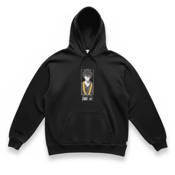 VINTAGE AVATAR: THE LAST AIRBENDER HOODIE ΜΕ ZUKO PRINT ΜΑΥΡΟ ΑΝΔΡΙΚΟ L