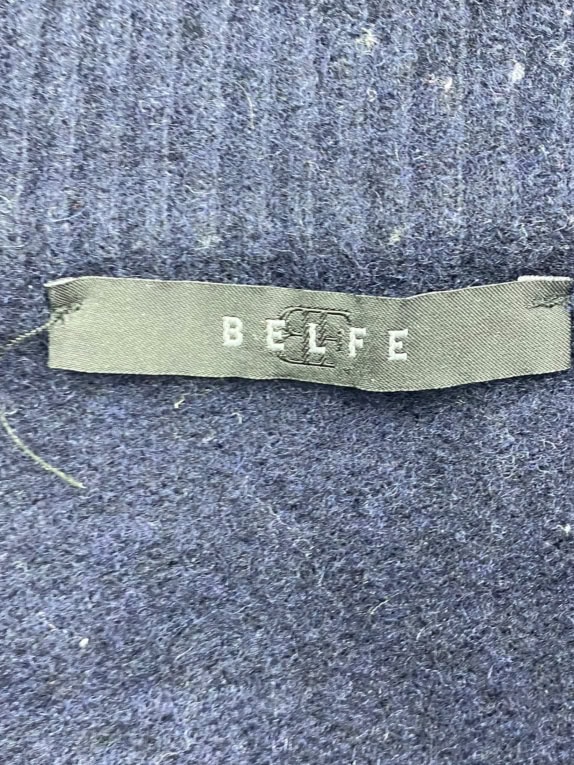 VINTAGE BELFE ZIP-UP CARDIGAN ARGYLE KNIT BLUE/GREEN WOMEN'S M