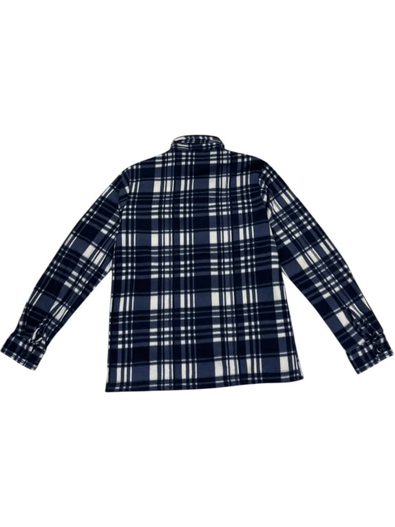 VINTAGE BORGO DEI POETI CHECKERED FLEECE SHIRT-JACKET WOMEN'S M
