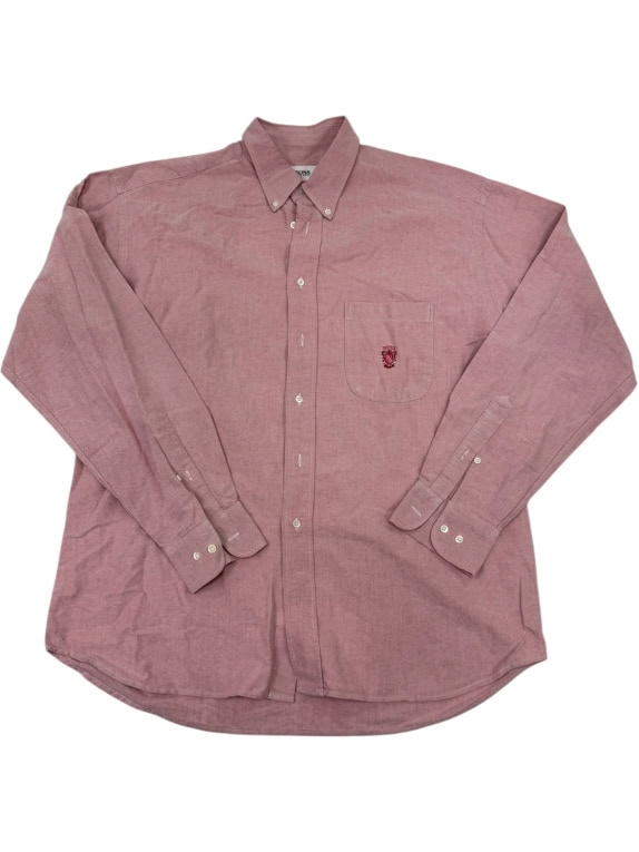 VINTAGE BOSS HUGO BOSS CAMICIA UOMO A MANICHE LUNGHE CON RICAMO XXL