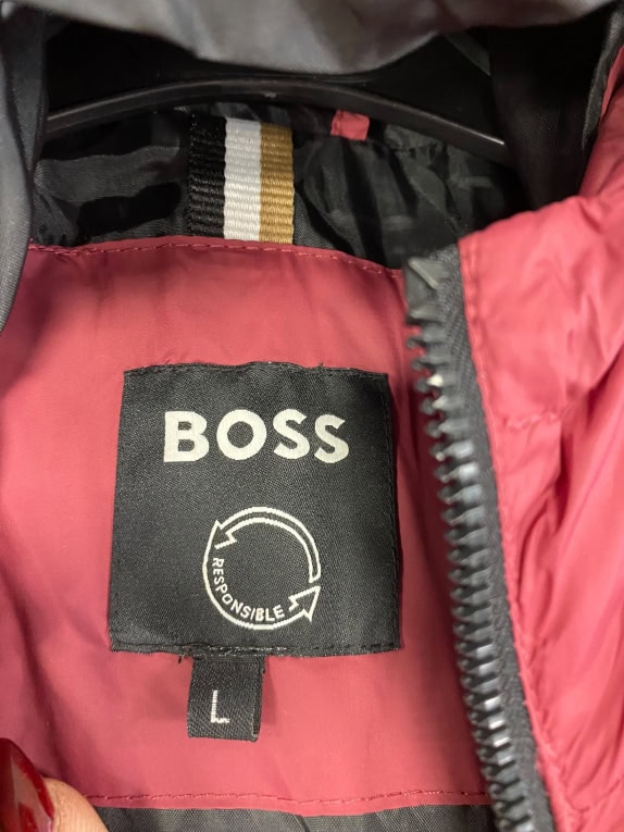 VINTAGE BOSS RESPONSIBLE PUFFER ΜΠΟΥΦΑΝ ΜΕ ΚΟΥΚΟΥΛΑ ΜΠΟΡΝΤΟ ΑΝΔΡΙΚΟ L