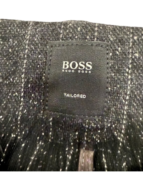 VINTAGE BOSS TAILORED STRIPE TROUSERS SIZE L