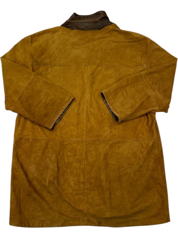 VINTAGE BREATH MADE IN ITALY MEN'S SUEDE JACKET IN TAN COLOR M/L