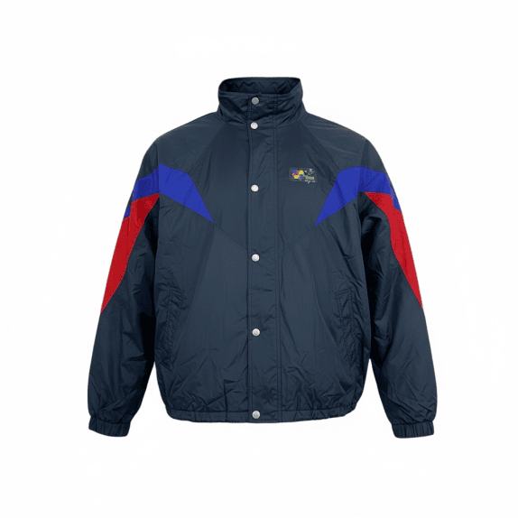 VINTAGE BRUCI TRACK JACKET WITH USA DETAILS BLUE MEN'S XL XXL