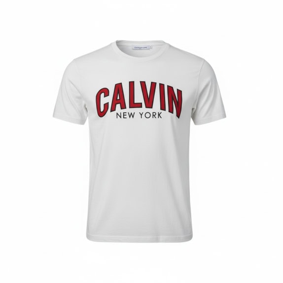 VINTAGE CALVIN KLEIN T-SHIRT UOMO A MANICHE CORTE M