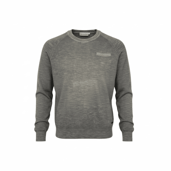 VINTAGE CALVIN KLEIN JEANS GREY KNIT WOOL SWEATER M