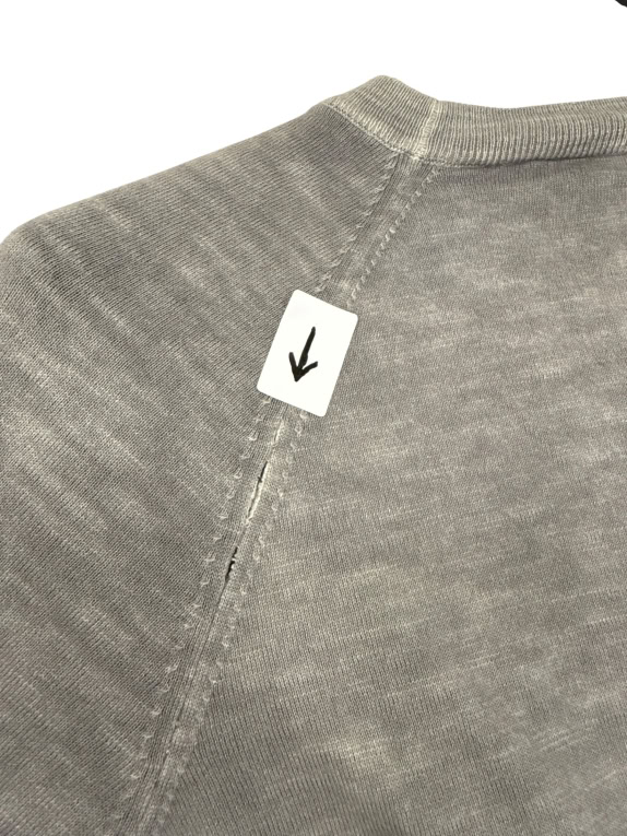 VINTAGE CALVIN KLEIN JEANS ΓΚΡΙ ΠΟΥΛΟΒΕΡ ΜΑΛΛΙΝΟ/ΠΛΕΚΤΟ M