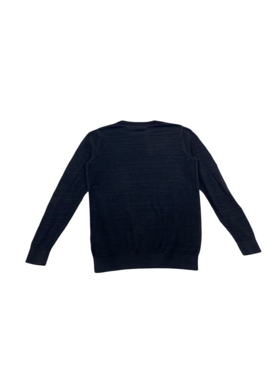 VINTAGE CALVIN KLEIN JEANS TEXTURED CREWNECK KNIT SWEATER BLACK MEN M