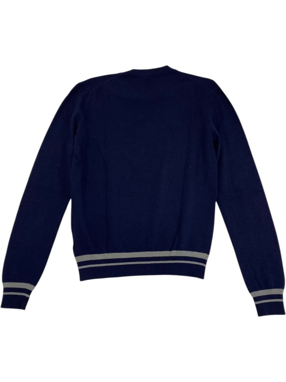 VINTAGE CALVIN KLEIN JEANS KNIT SWEATER STRIPED BLUE MEN'S L