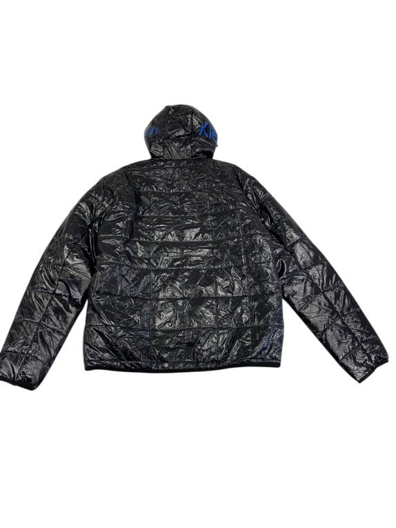 VINTAGE CALVIN KLEIN PUFFER ΜΠΟΥΦΑΝ ΓΥΑΛΙΣΤΕΡΟ ΜΕ ΚΟΥΚΟΥΛΑ ΜΑΥΡΟ ΑΝΔΡΙΚΟ XL