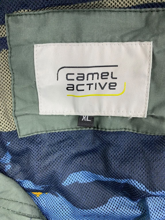 VINTAGE CAMEL ACTIVE UTILITY JACKET OLIVE GREEN MEN'S 2XL