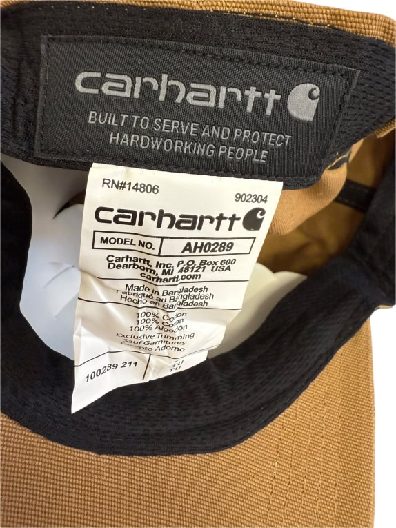 VINTAGE CARHARTT BROWN CAP ONE SIZE