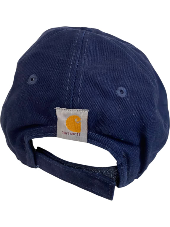 VINTAGE CARHARTT JOCKEY CAP LOGO DARK BLUE UNISEX ONE SIZE