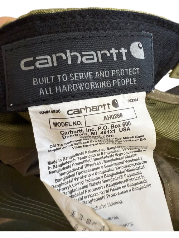 VINTAGE CARHARTT ΛΑΔΙ ΚΑΠΕΛΟ ONE SIZE