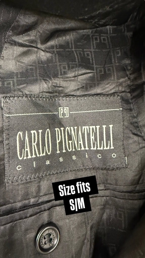 VINTAGE CARLO PIGNATELLI CLASSSICO BLACK JACKET