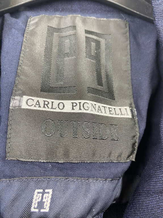 VINTAGE CARLO PIGNATELLI ΣΑΚΑΚΙ ΚΟΥΜΠΙΑ ΜΠΛΕ ΑΝΔΡΙΚΟ SM