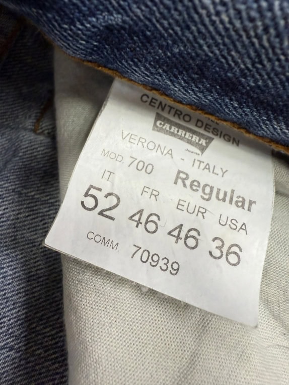 VINTAGE CARRERA JEANS 700 REGULAR ΤΖΙΝ ΠΑΝΤΕΛΟΝΙ ΑΝΔΡΙΚΟ L