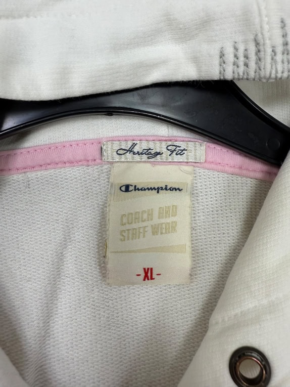 GIACCA BIANCA VINTAGE CHAMPION