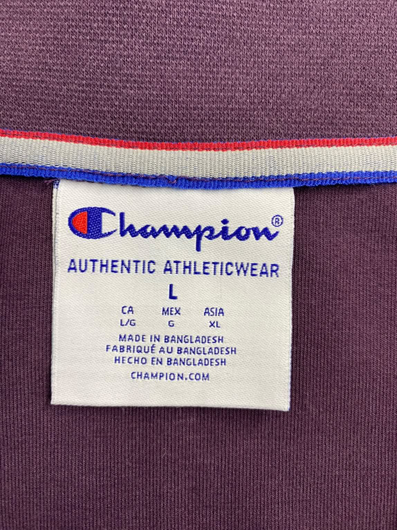 VINTAGE CHAMPION AUTHENTIC ATHLETICWEAR felpa con mezza zip viola da uomo L