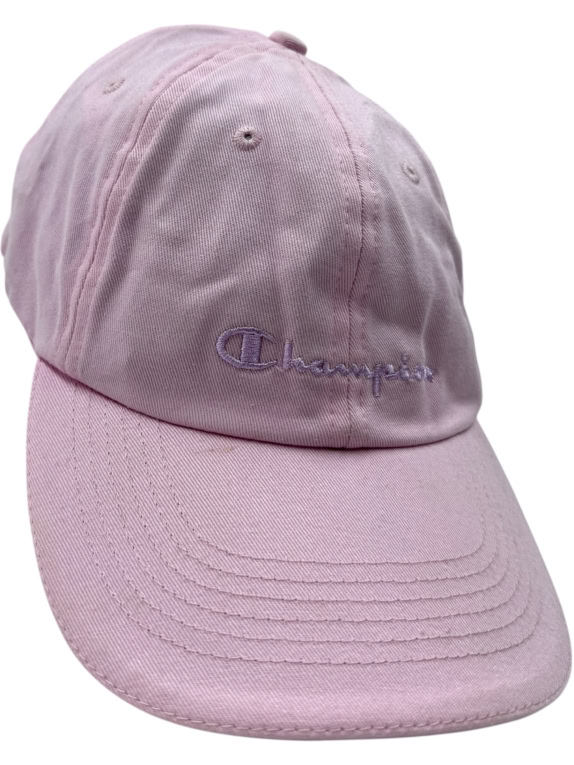 VINTAGE CHAMPION BASEBALL CAP ΚΕΝΤΗΤΟ ΛΟΓΟΤΥΠΟ ΡΟΖ ΓΥΝΑΙΚΕΙΟ ONE SIZE
