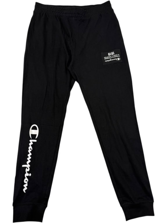 VINTAGE CHAMPION ΦΟΡΜΑ ΠΑΝΤΕΛΟΝΙ JOGGERS ΜΑΥΡΟ XL