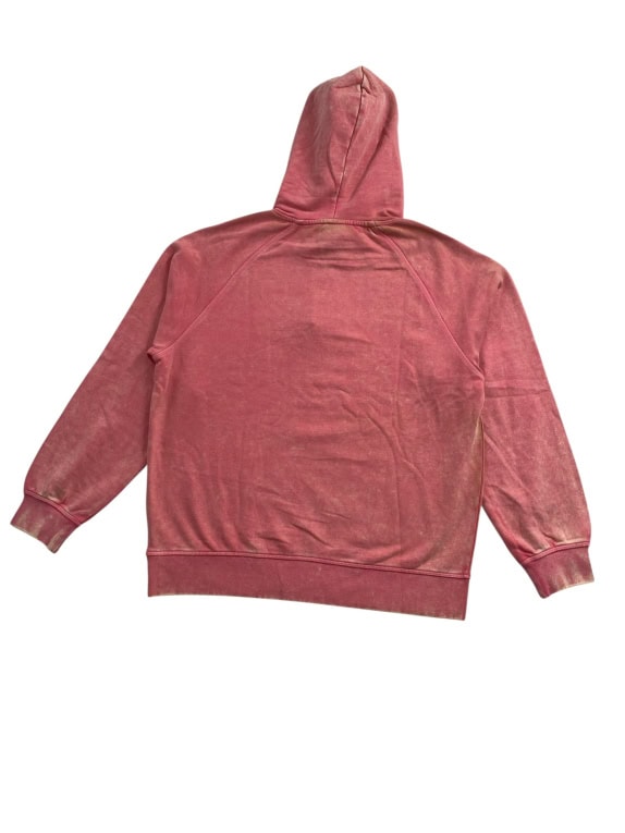 VINTAGE CHAMPION HOODIE ACID WASH RED MEN'S L