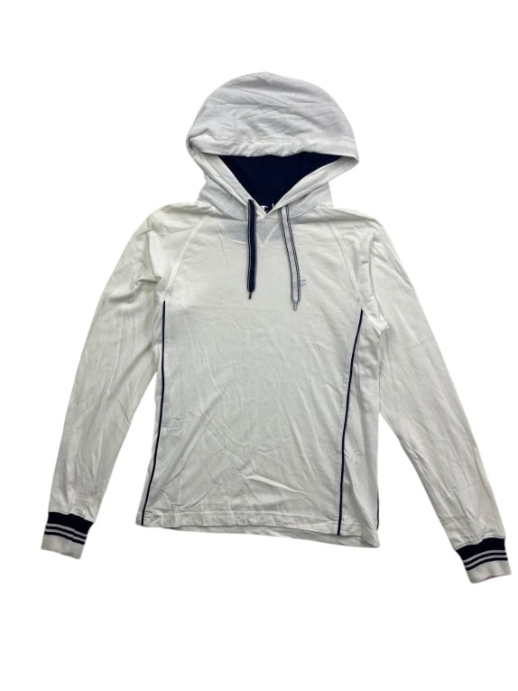 VINTAGE CHAMPION FELPA CON CAPPUCCIO PICCOLO LOGO BIANCO DONNA S