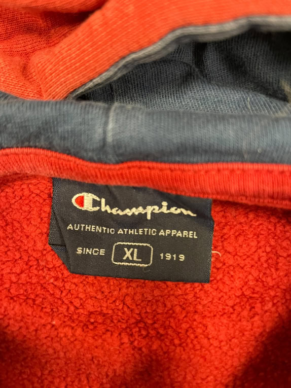 VINTAGE CHAMPION HOODIE SWEATSHIRT MEN'S XL