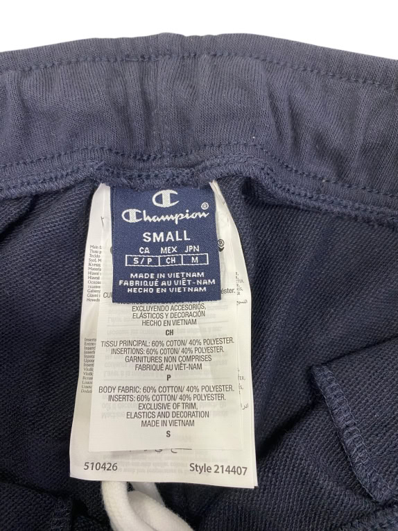 Pantaloni della tuta blu VINTAGE CHAMPION S