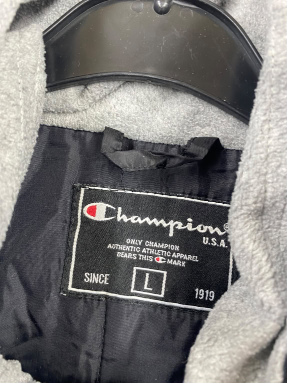 GIACCA CON CAPPUCCIO VINTAGE CHAMPION NERA DA UOMO L