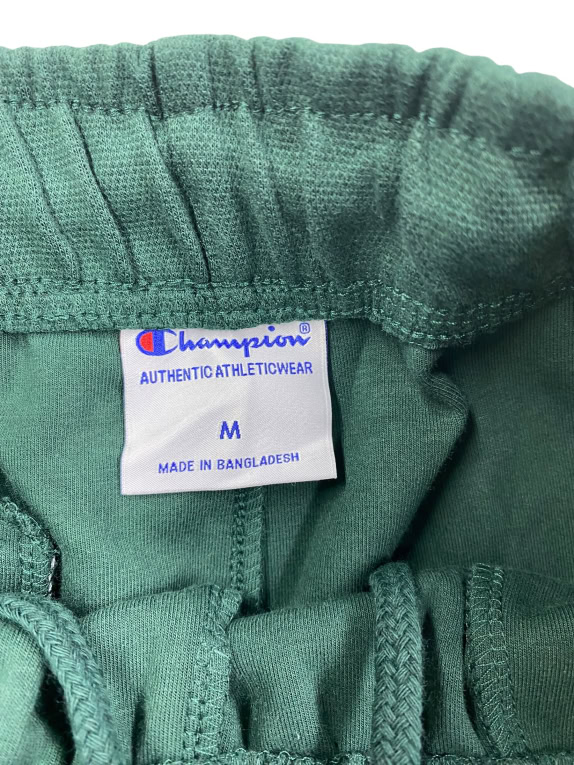 Pantaloni da tuta vintage Champion con logo verdi da uomo M