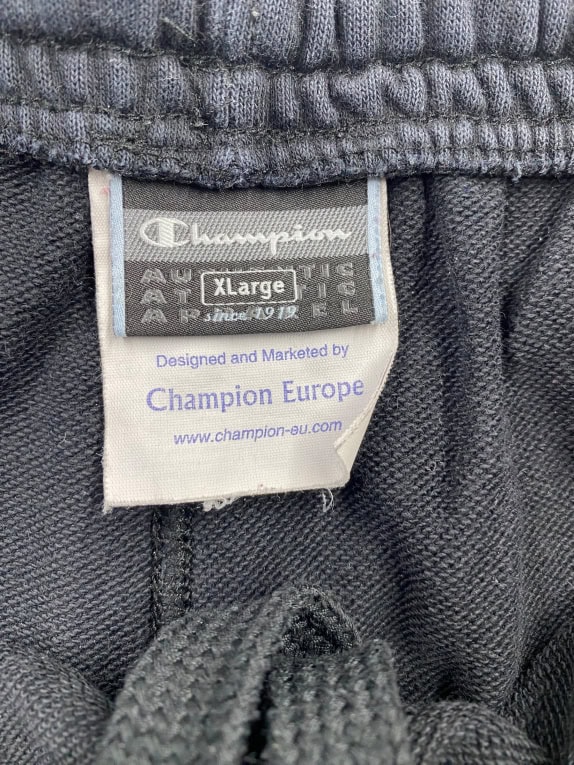 VINTAGE CHAMPION ΠΑΝΤΕΛΟΝΙ ΦΟΡΜΑΣ ΣΕ ΙΣΙΑ ΓΡΑΜΜΗ ΤΥΠΩΜΕΝΟ LOGO ΜΑΥΡΟ ΑΝΔΡΙΚΟ XL