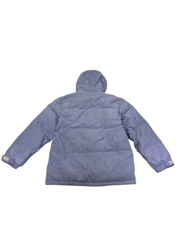 VINTAGE CHAMPION PUFFER JACKET WITH HOOD LIGHT BLUE WOMEN'S L