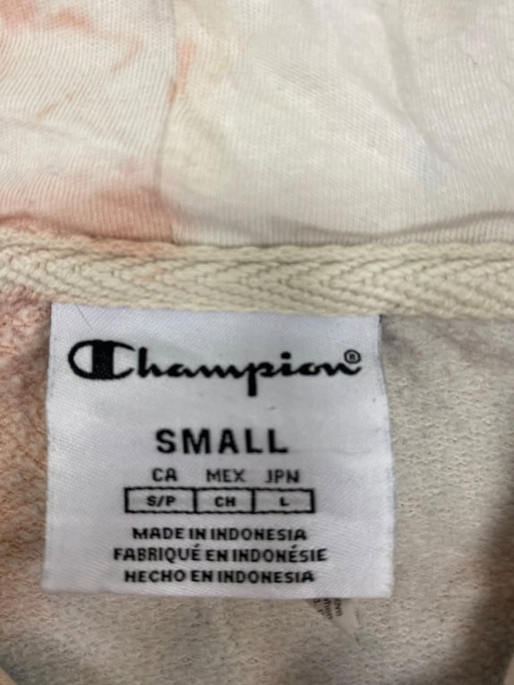VINTAGE CHAMPION TIE-DYE HOODIE S