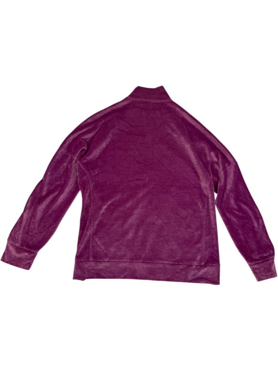 VINTAGE Champion Βελουτέ Ζακέτα Φούξια με Τρουκς Full Zip S
