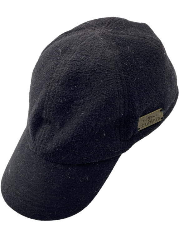 VINTAGE CHIARICO ΚΑΠΕΛΟ FLEECE ΜΕ ΜΕΤΑΛΛΙΚΟ ΛΟΓΟΤΥΠΟ ΜΑΥΡΟ UNISEX ONE SIZE