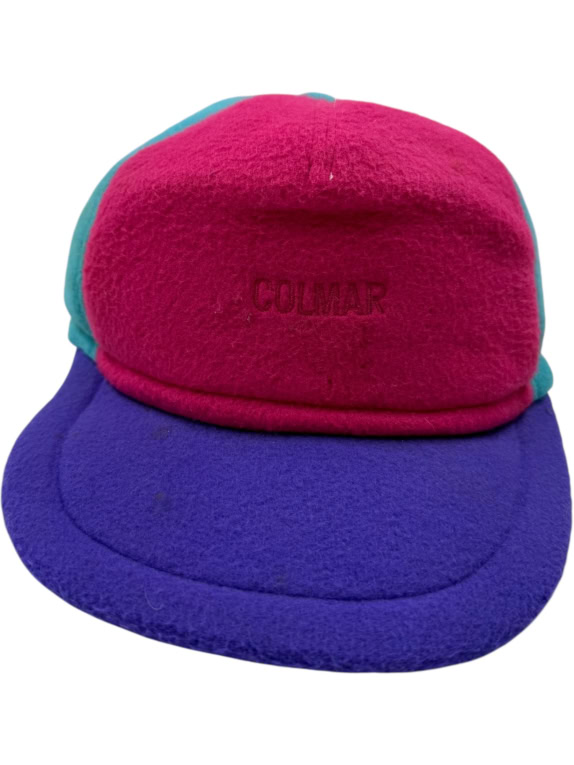 VINTAGE COLMAR FLEECE CAP WITH LOGO MULTICOLOR MEN'S ONE SIZE