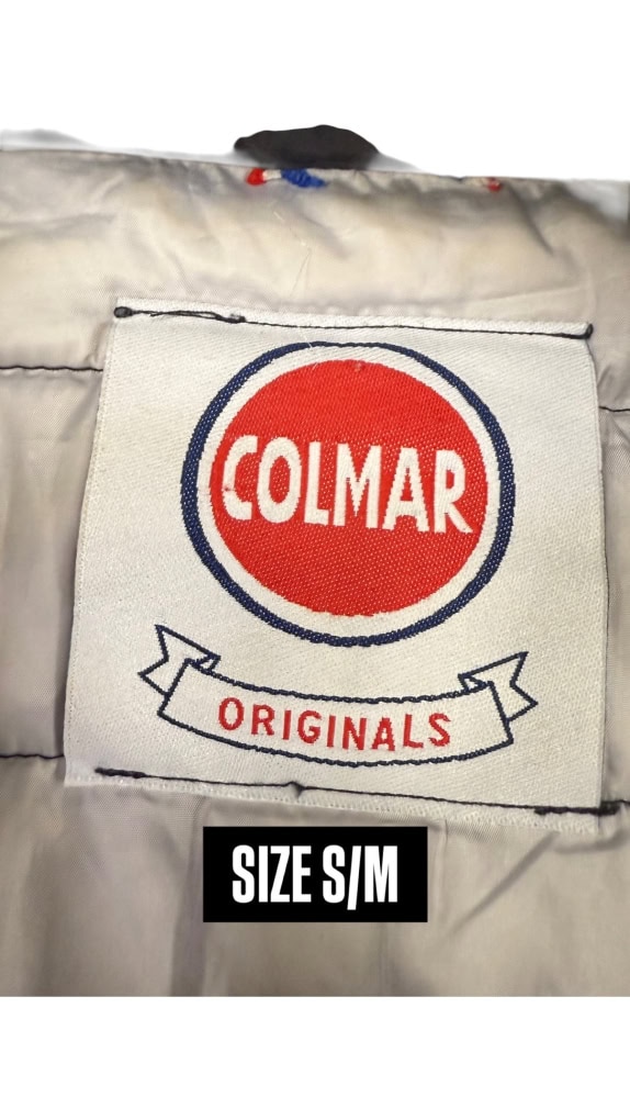 VINTAGE COLMAR ORIGINALS ΑΝΔΡΙΚΟ ΜΑΥΡΟ ΚΑΠΙΤΟΝΕ ΜΠΟΥΦΑΝ