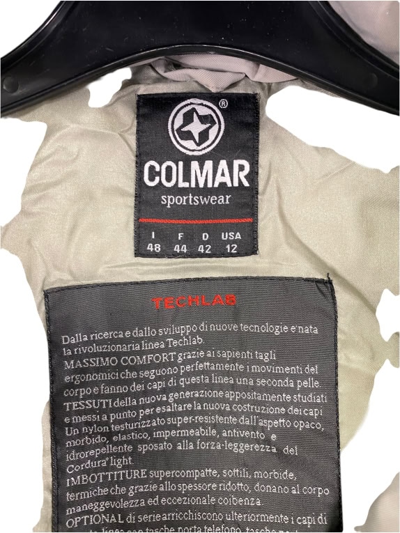 GIACCA OUTDOOR VINTAGE COLMAR TECHLAB CON CAPPUCCIO GRIGIA DA UOMO M
