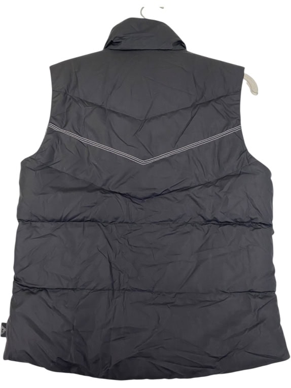 VINTAGE COLUMBIA CONVERT PUFFER VEST WITH STITCHING BLACK WOMEN'S M