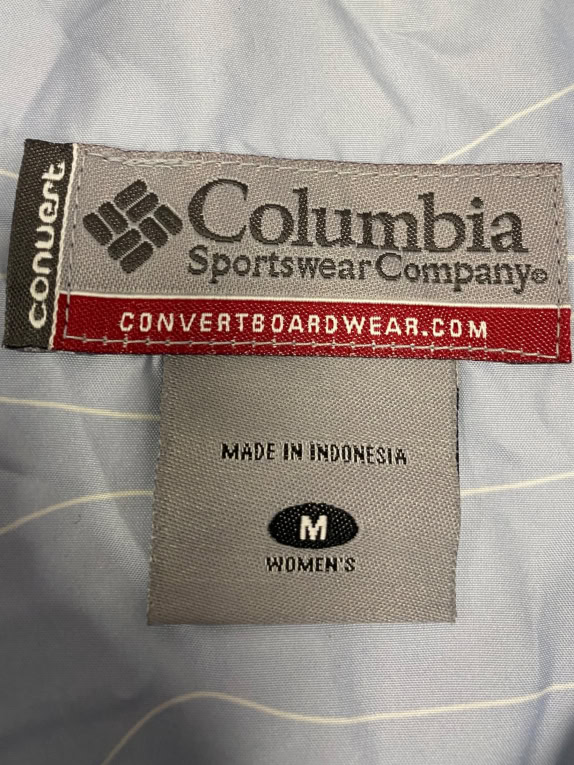 VINTAGE COLUMBIA CONVERT PUFFER VEST WITH STITCHING BLACK WOMEN'S M