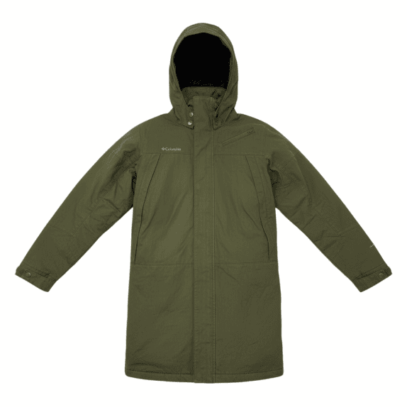 GIACCA PARKA CON CAPPUCCIO KAKI VINTAGE COLUMBIA SPORTWEAR COMPANY TAGLIA S